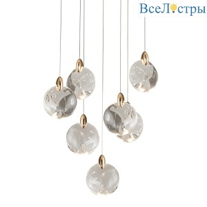 Каскадная люстра Delight Collection OD2440-7 gold/clear
