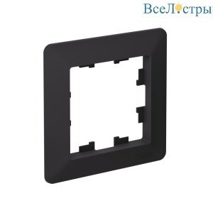 Рамка 1-ая Systeme Electric AtlasDesign Air Карбон/дымчатый черный ATN221001