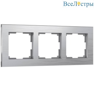 Рамка на 3 поста Werkel Aluminium алюминий W0031706 4690389158063