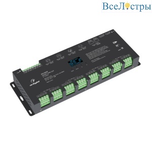 Декодер Arlight Smart-DMX-SUF (12-24V, 24x5A, XLR3, RJ45) 033769