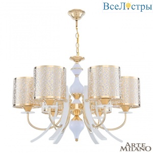 Подвесная люстра Arte Milano Florentia-6067 306067/6 Wh/Gd