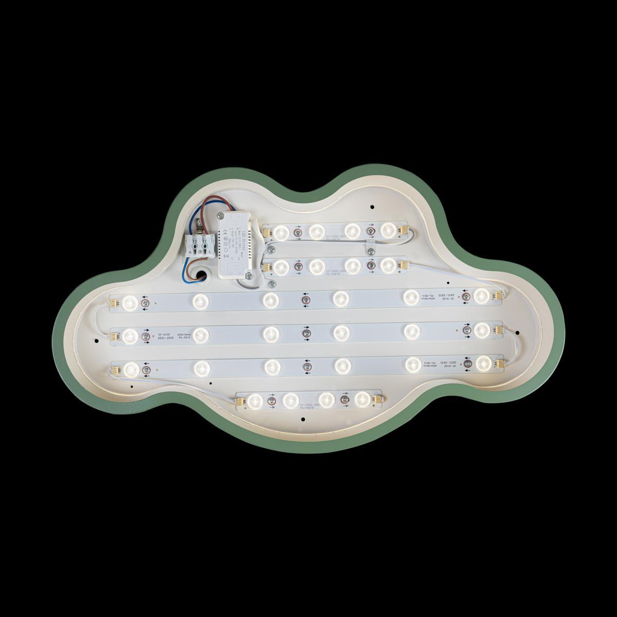 потолочный светодиодный светильник loft it axel 10005/30 green