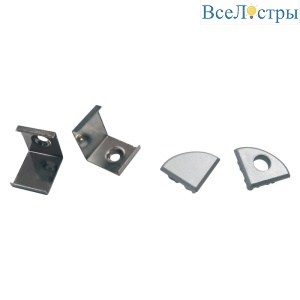 Комплект заглушек и скоб Uniel UFE-N06 SILVER A POLYBAG UL-00000626