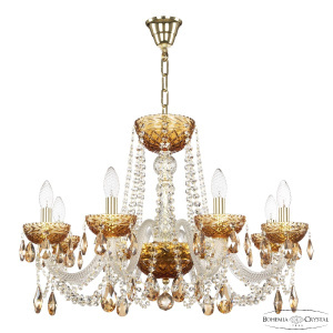 Подвесная люстра Bohemia Ivele Crystal 5402/8/240 G Amber/M-1F K721