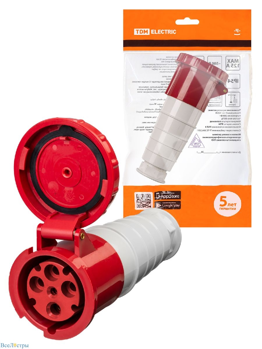 розетка переносная tdm electric sq0603-0017