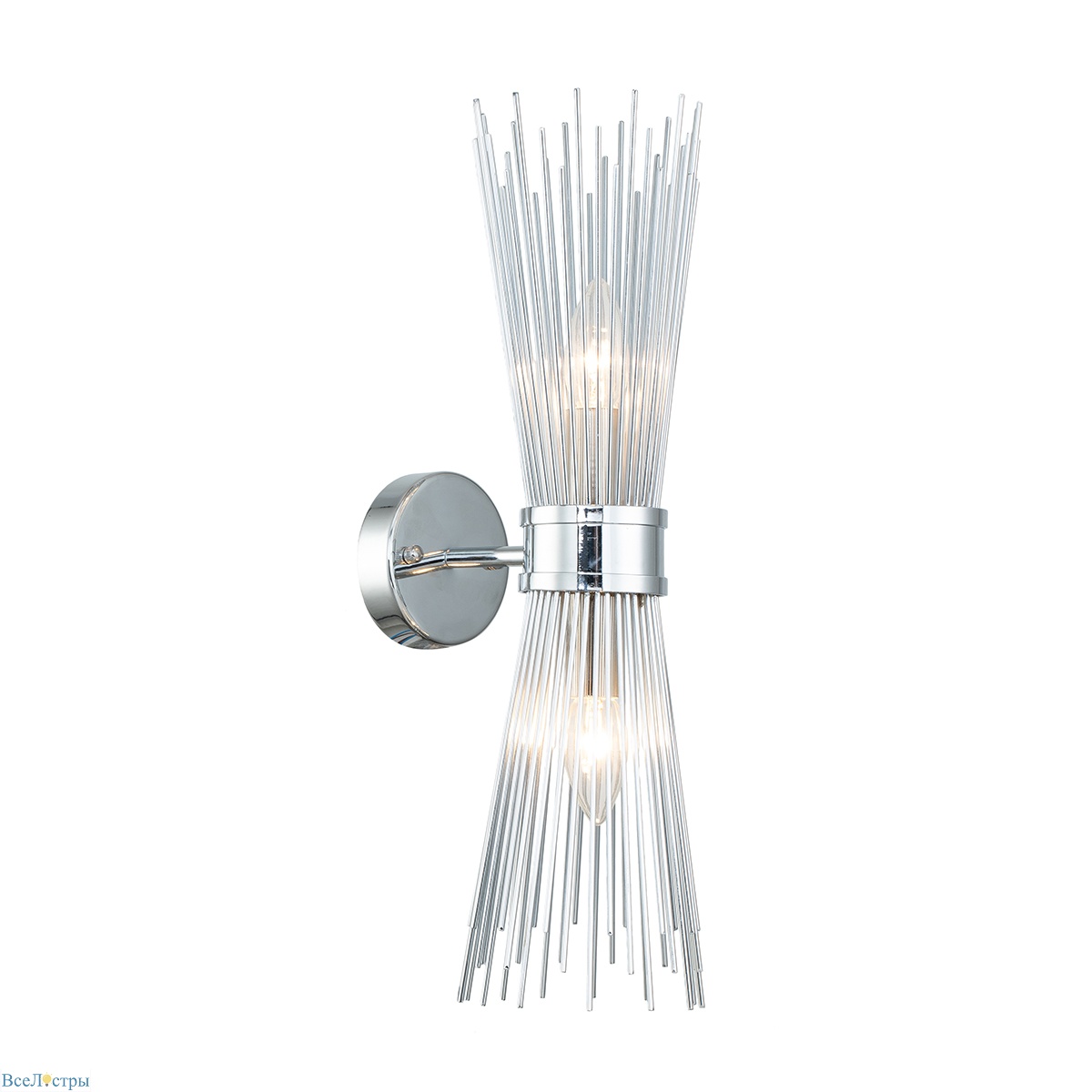 настенный светильник delight collection romeo km1239w-2 chrome