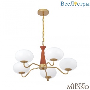 Подвесная люстра Arte Milano Napoli 310166/D680/5 BS/WD