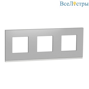 Рамка 3-постовая Schneider Electric Unica New NU600680
