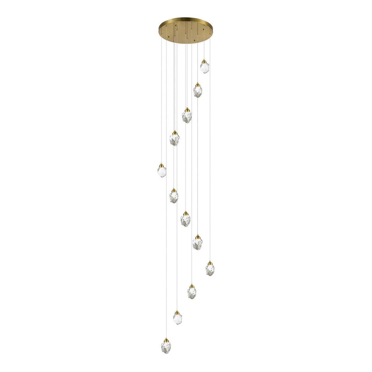 подвесная светодиодная люстра st luce cascato sl6114.203.12