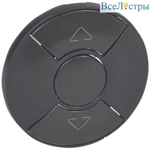 Лицевая панель Legrand Celiane механизма рольставней графит 067955