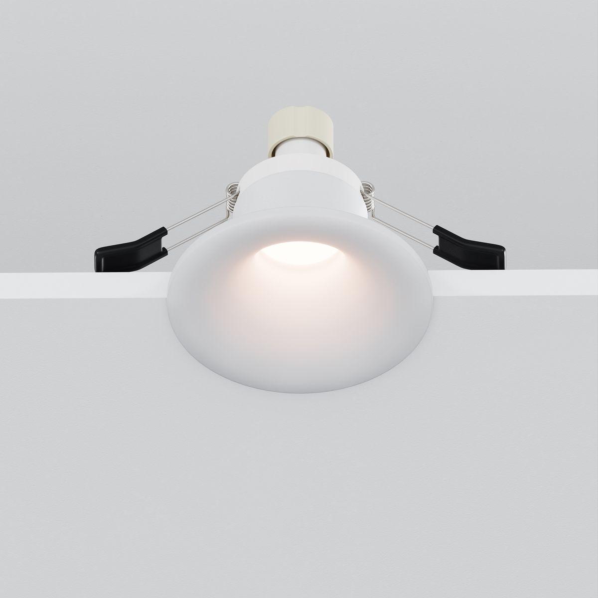 встраиваемый светильник maytoni technical spark dl094-gu10-w