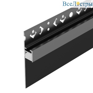 Алюминиевый профиль Arlight ARH-PLINTUS-50-FANTOM-3000 BLACK 052699