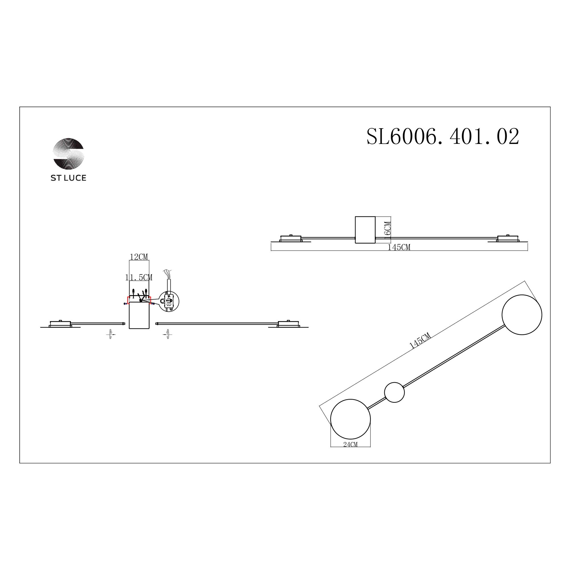 настенный светильник st luce tondo sl6006.401.02