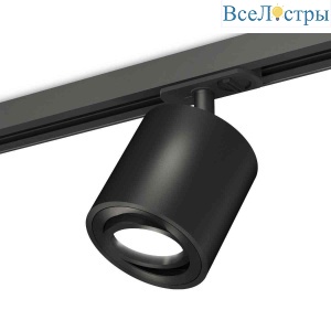 Комплект трекового светильника Ambrella light Track System XT7532020 SBK/PBK черный песок/черный полированный (A2537, C7532, N7002)