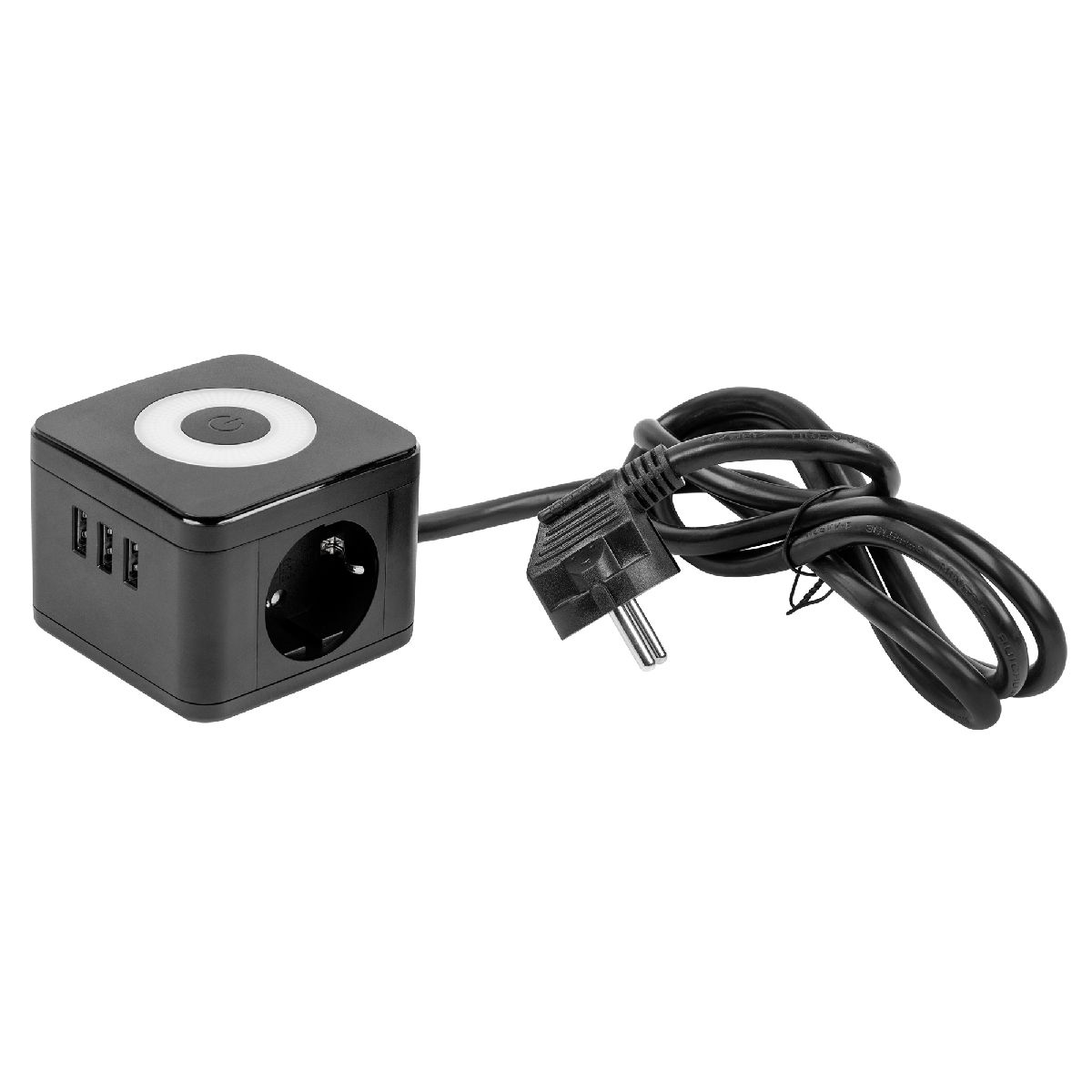 удлинитель uniel s-gcd2-1,5sbu black ul-00011250