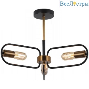 Потолочная люстра Illumico IL8253-3COU-79 BK GD