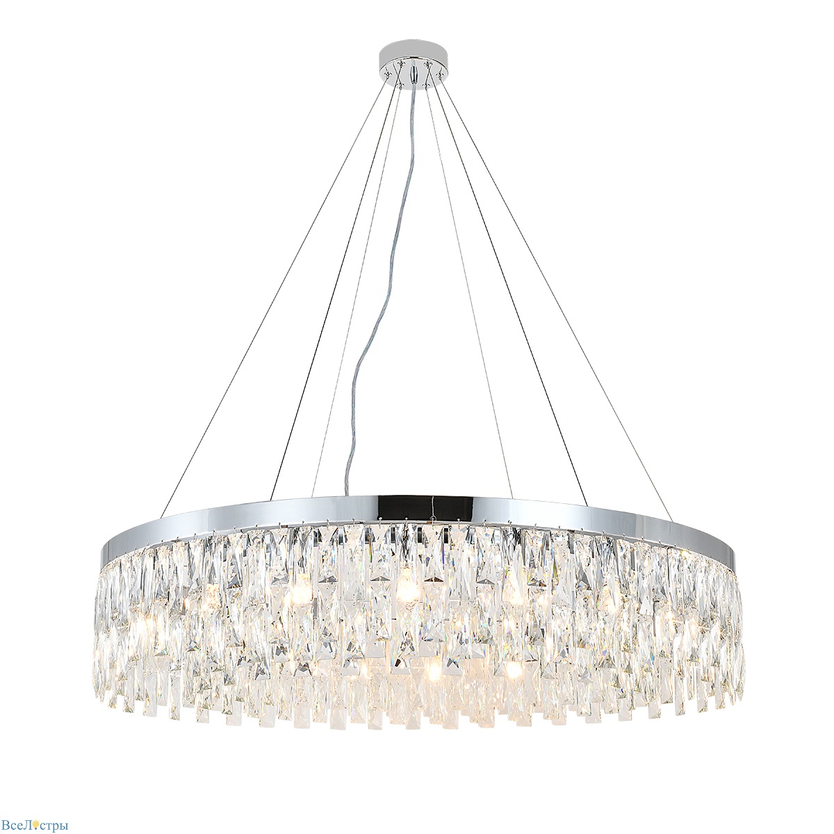 подвесная люстра indigo anna 12029/18p chrome v000498