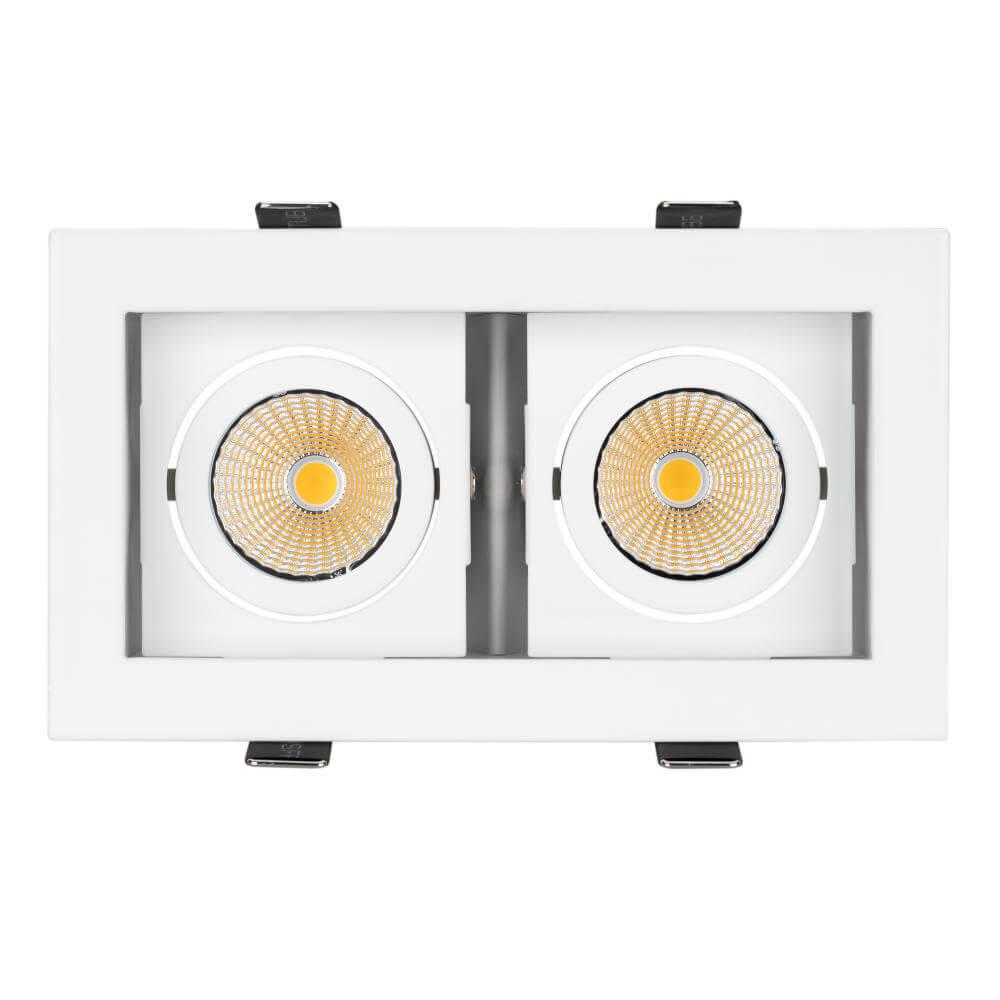 встраиваемый светодиодный светильник arlight cl-kardan-s180x102-2x9w warm 024127