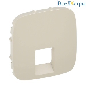 Лицевая панель Legrand Valena Allure розетки телефонной RJ-11/Ethernet RJ-45 слоновая кость 755416