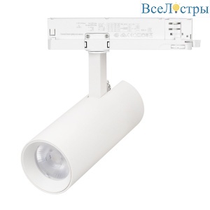 Трековый трехфазный светильник Arlight LGD-GERA-4TR-R55-10W Day4000 (WH, 24 deg, 230V) 055107