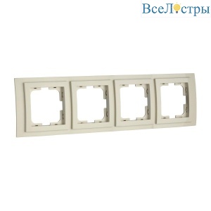 Рамка 4-постовая Mono Electric Larissa крем 103-171700-163