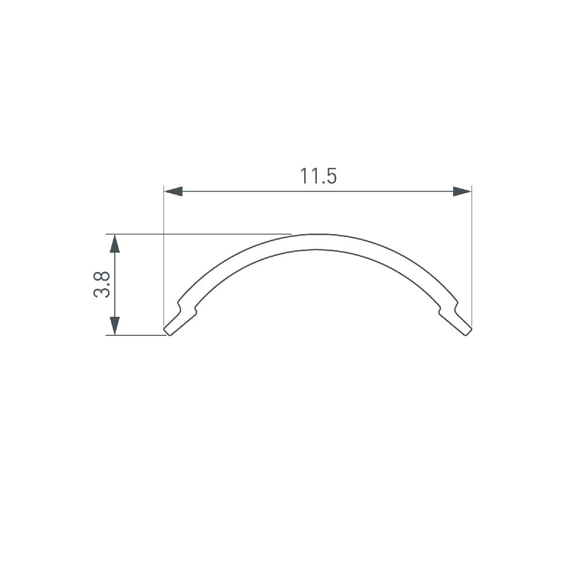 экран arlight sl-kant-h10 round opal 049167