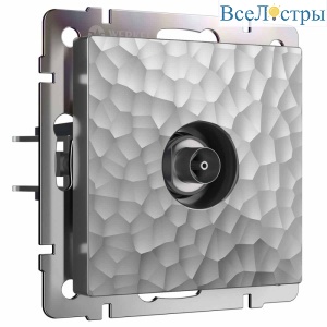 ТВ-розетка Werkel Hammer серебряный 4690389163074