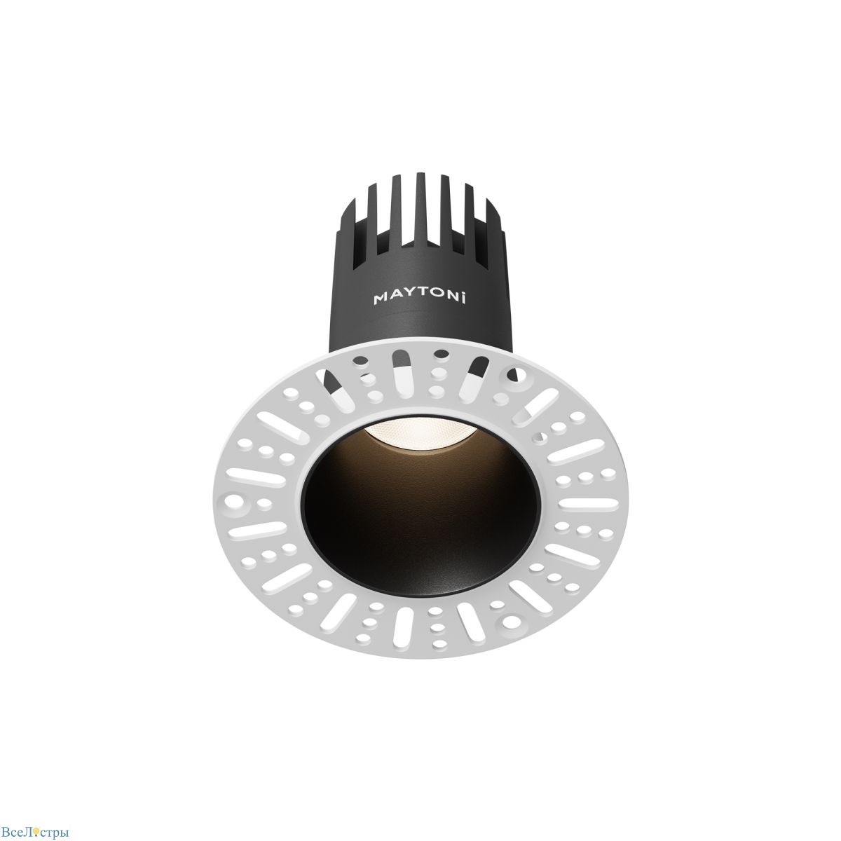встраиваемый светильник maytoni dip dl120-10w-4k-trs-b