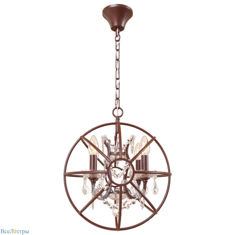подвесная люстра loft it foucaults orb crystal loft1897/4