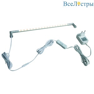 Подсветка для зеркал Uniel ULM-F31-5,5W/NW IP20 SILVER картон