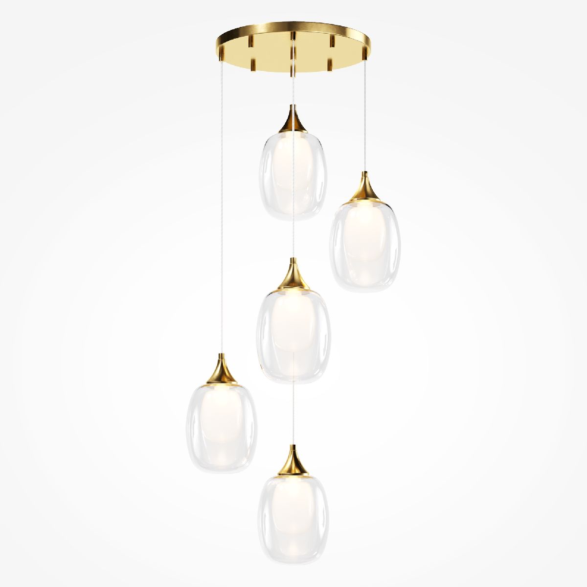 каскадная люстра maytoni aura mod016pl-05bs