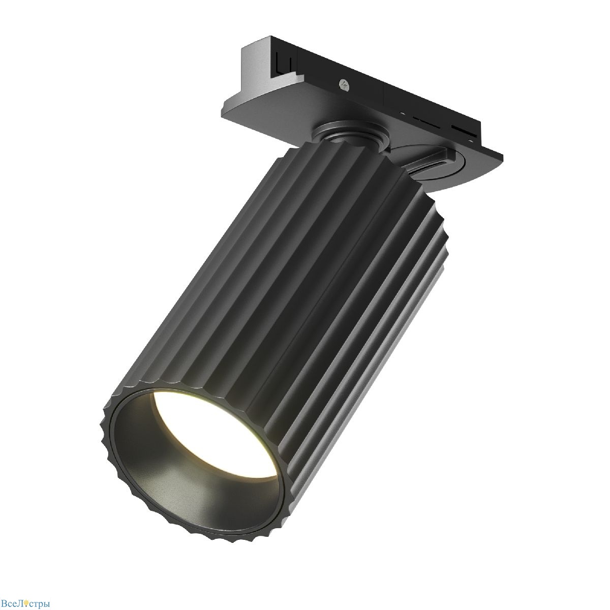 трековый однофазный светильник maytoni calipso tr218-1-gu10-bk