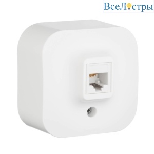 Розетка телефонная RJ11 Legrand Quteo белая 782214