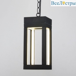Уличный подвесной светодиодный светильник Elektrostandard Frame 1528 Techno Led черный 4690389172366