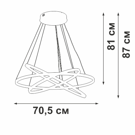 подвесная люстра vitaluce v2516dt-8/3s