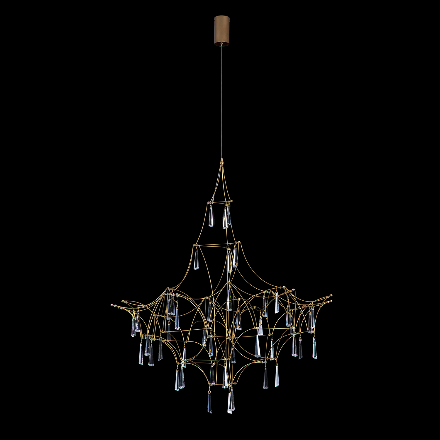люстра lucciola 1e matt gold delight collection