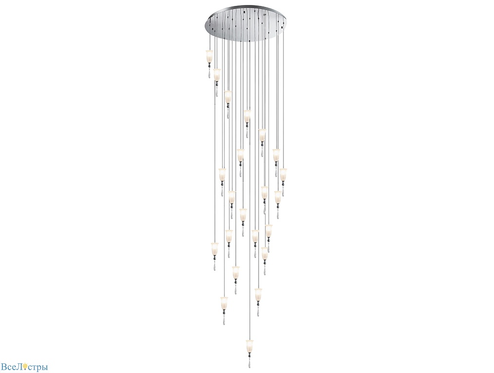 подвесная люстра newport 4812+10/s chrome м0069338