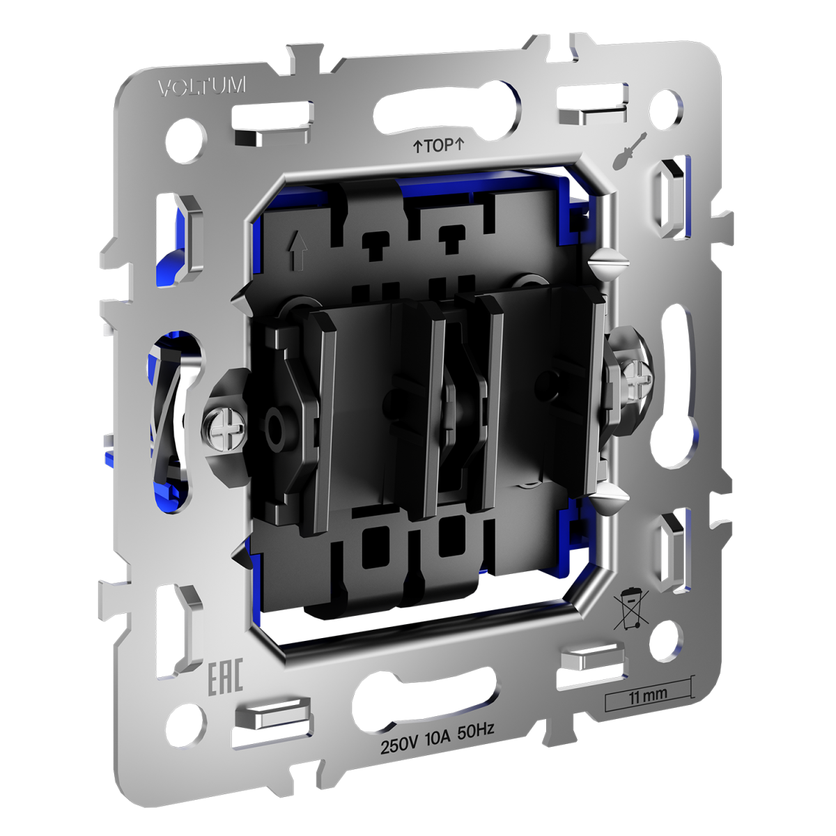 механизм выключателя жалюзи voltum s70 vls0207m