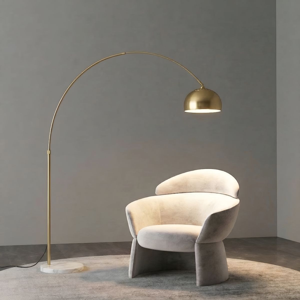 торшер loft it arco 5002 gold
