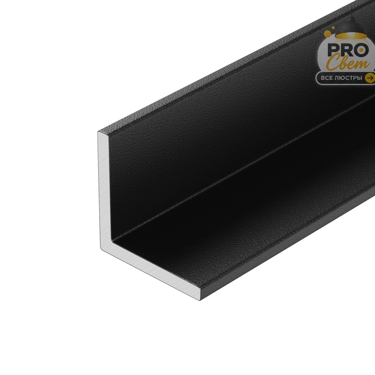 уголок arlight arh-w10x10x1,2-3000 black (алюминий) 063304