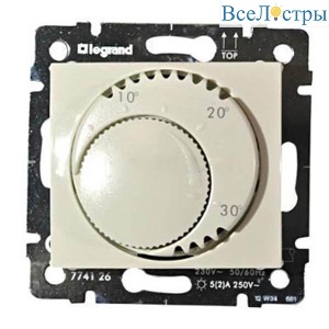 Термостат систем отопления Legrand Valena слоновая кость 774126