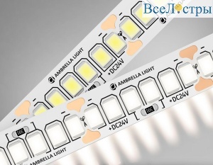 Светодиодная лента Ambrella Light 18W/m 240LED/m 2835SMD дневной белый 5M GS3302