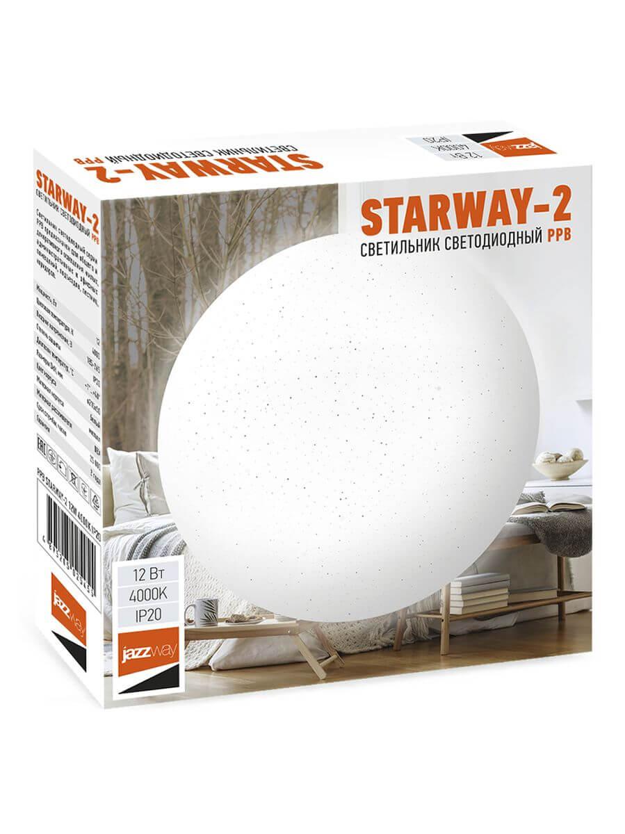 настенно-потолочный светодиодный светильник jazzway ppb starway-2 5025455