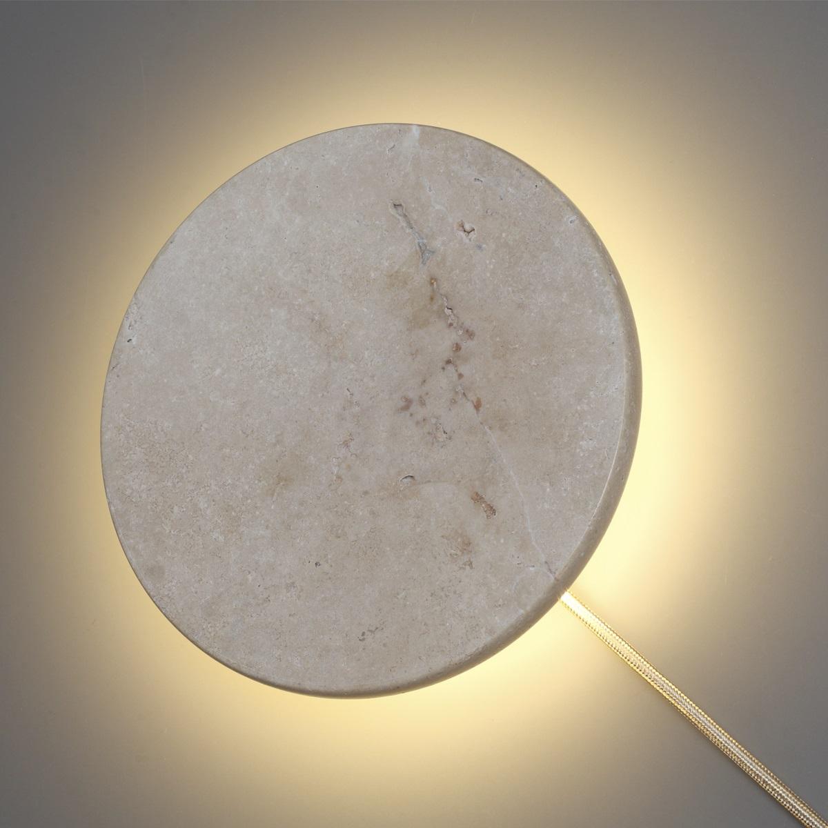настенный светодиодный светильник odeon light hightech travertino 6625/25wl