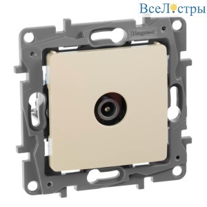 Розетка TV оконечная Legrand Etika слоновая кость 672365