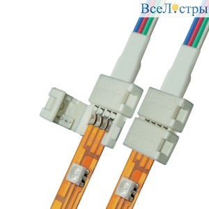 Коннектор для светодиодных лент Uniel UCX-SD4/B20-RGB WHITE 020 POLYBAG 06610