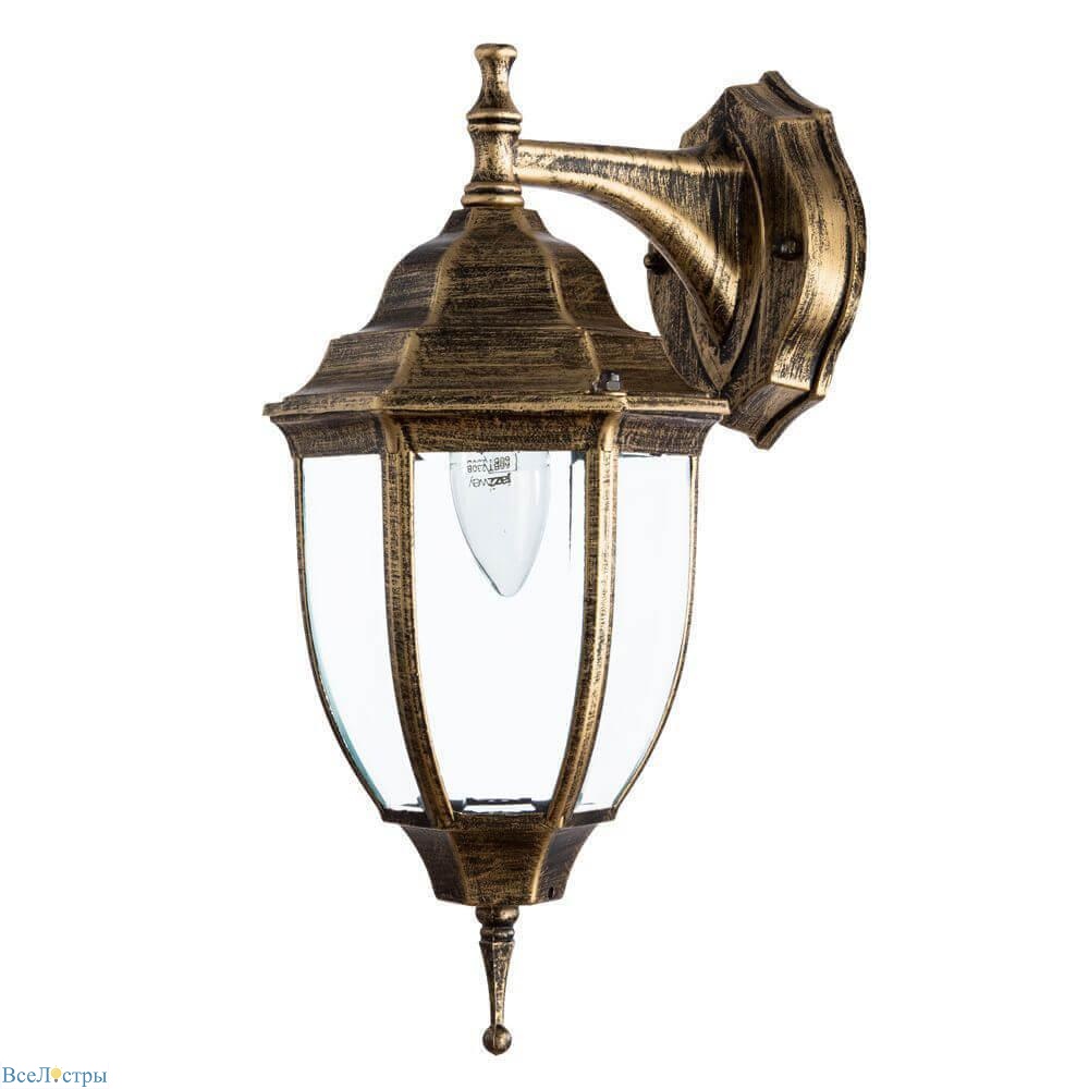 уличный настенный светильник arte lamp pegasus a3152al-1bn