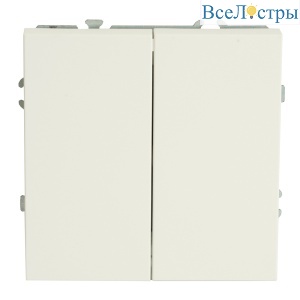 Выключатель двухклавишный Stekker Эмили RSW10-5111-01 50162