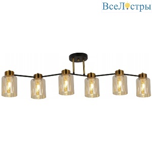 Потолочная люстра Illumico IL6111-6COU-79 BK GD Qui