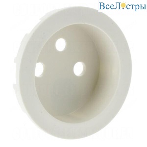 Лицевая панель Legrand Celiane розетки 2К+З французского стандарта белая 068112